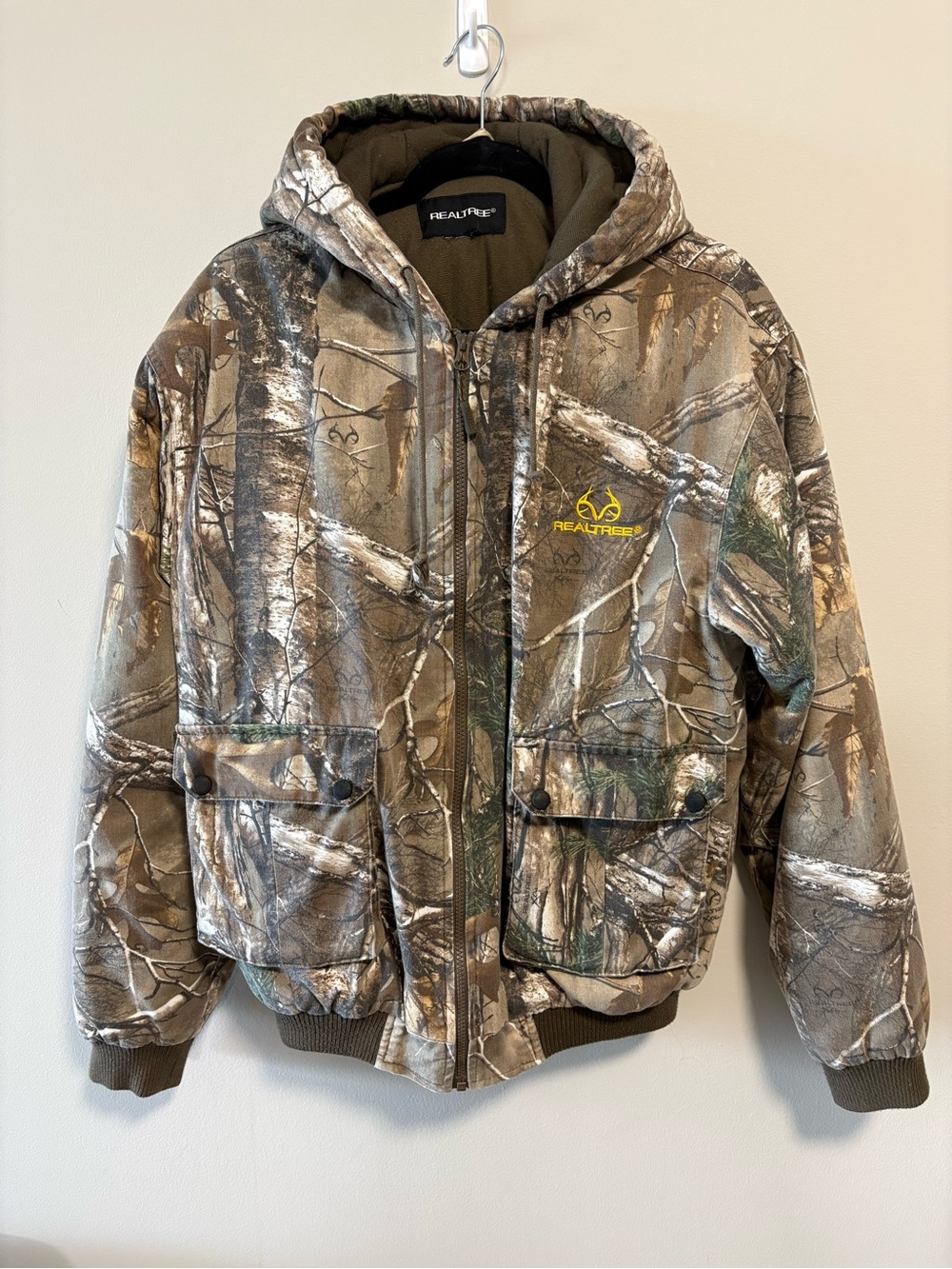Real Tree Jacket Coat Mens Camo Workwear Bomber Hoodie Outdoor Hunting